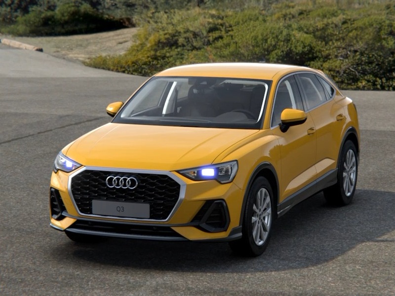Audi Q3 gialla noleggio Trevirent