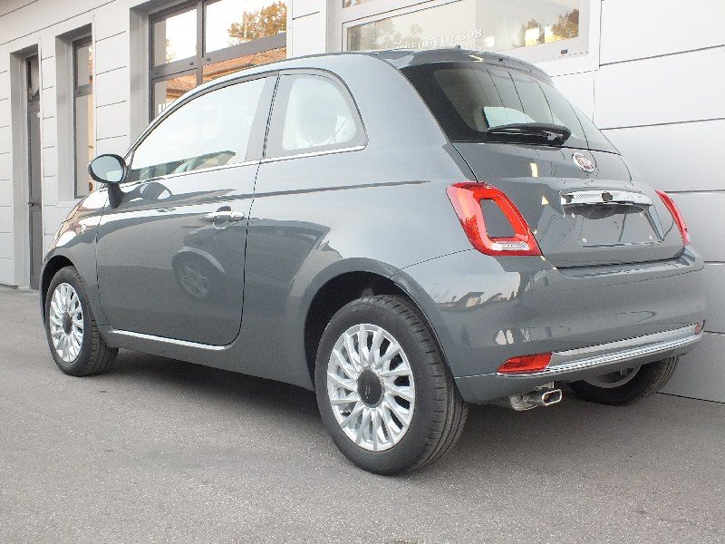 Fiat 500 ibrida pay per use grigio carrara a noleggio