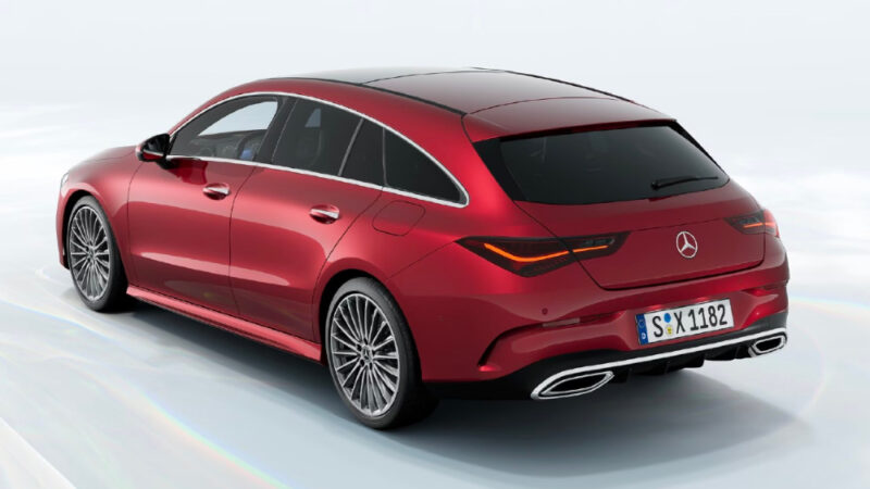 Mercedes CLA shooting brake lato posteriore