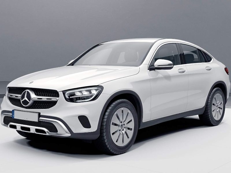 Mercedes GLC Coupé bianca noleggio lungo termine