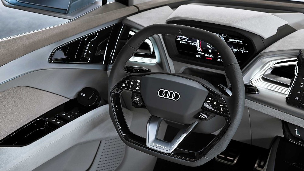 Audi Q4 e Tron elettrica interni